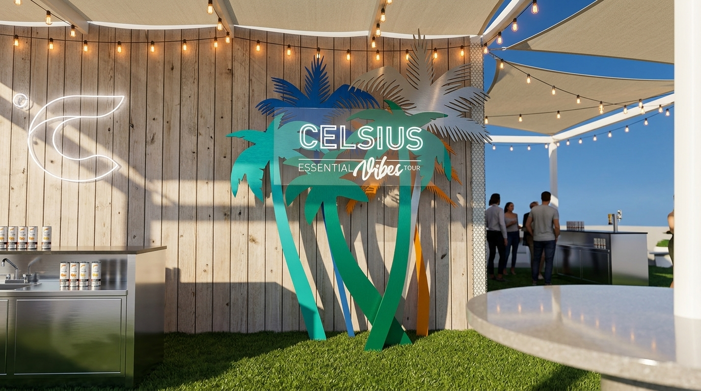 Celsius Essential Vibes Tour — Render: Pavilion