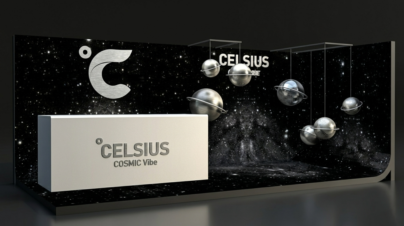 Celsius Cosmic Vibe — Render: Trade Show Exhibit